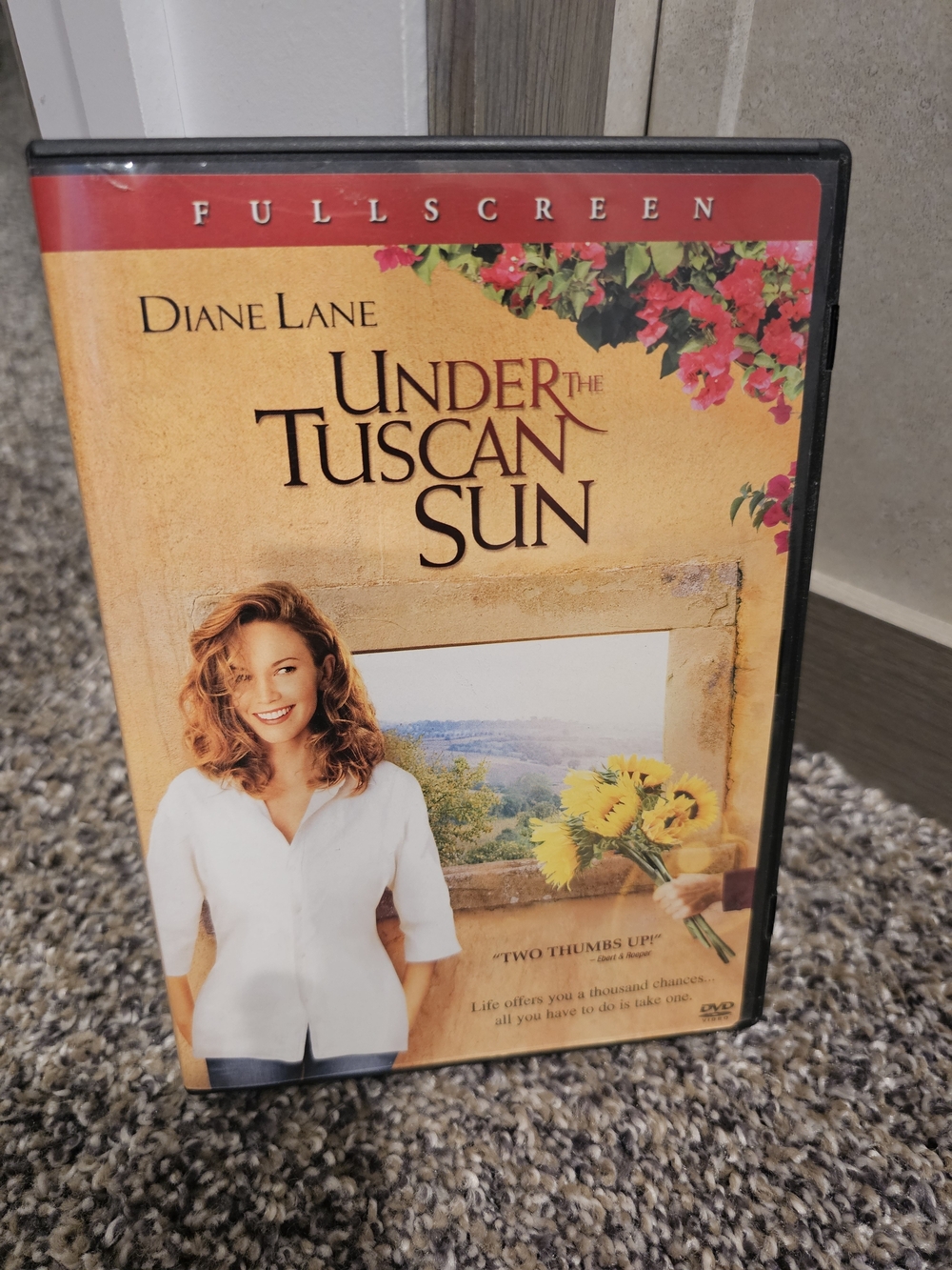 Under the Tuscan Sun DVD — Yellow, Red, Cream Cover